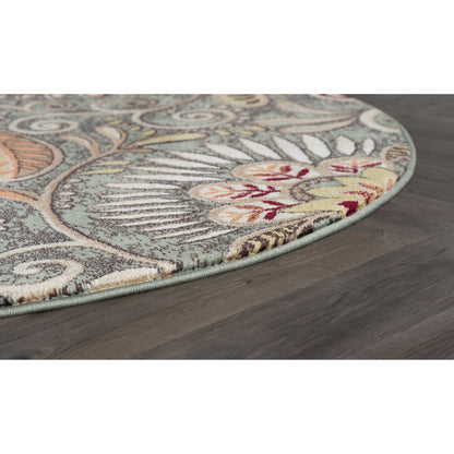 Caprice Mid-Century Modern Floral Indoor Area Rug
