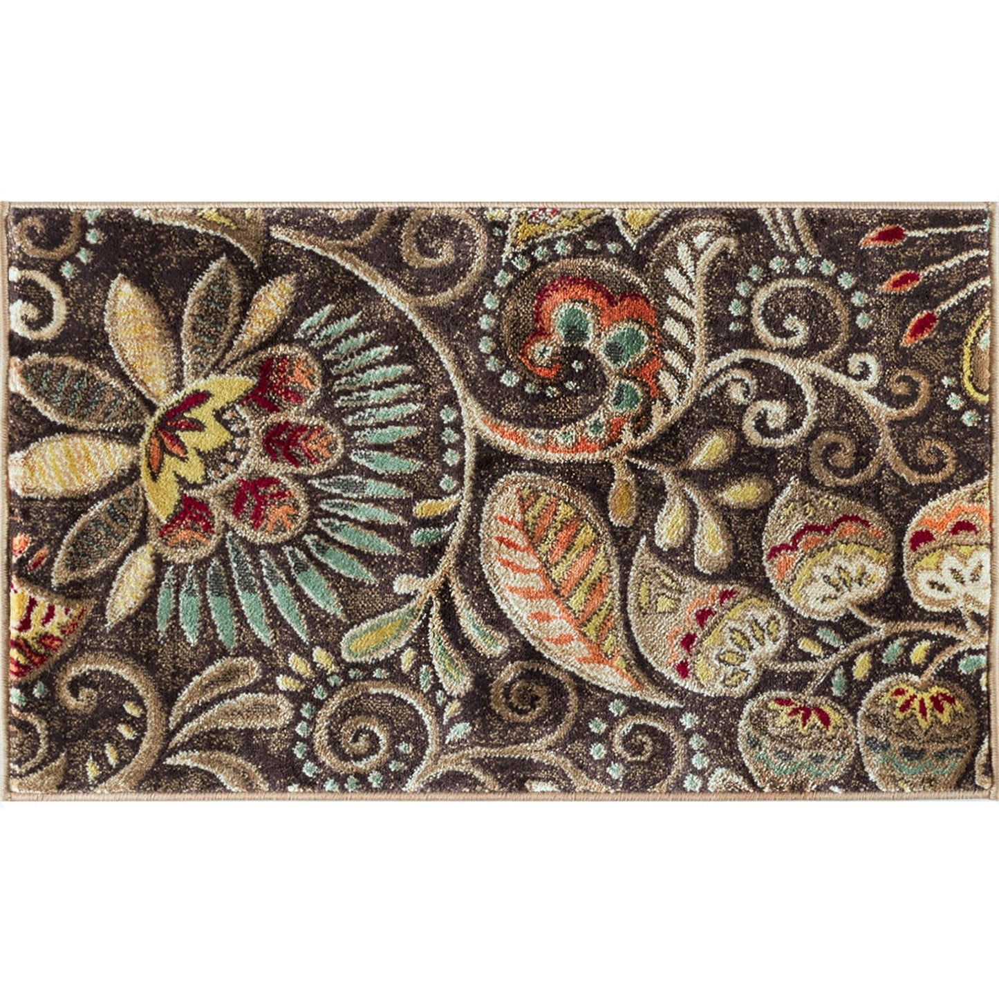 Caprice Mid-Century Modern Floral Indoor Area Rug