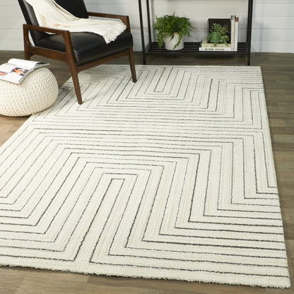 Carmody Modern Geometric Art Deco Area Rug