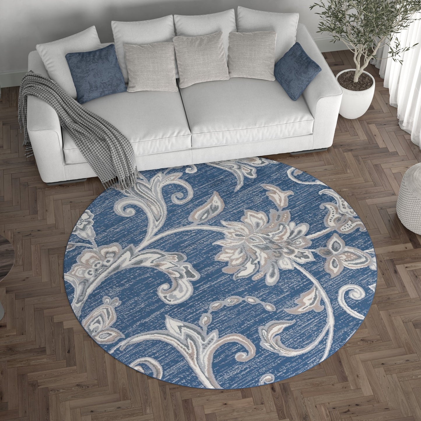 Carrington Transitional Floral & Botanical Indoor Area Rug