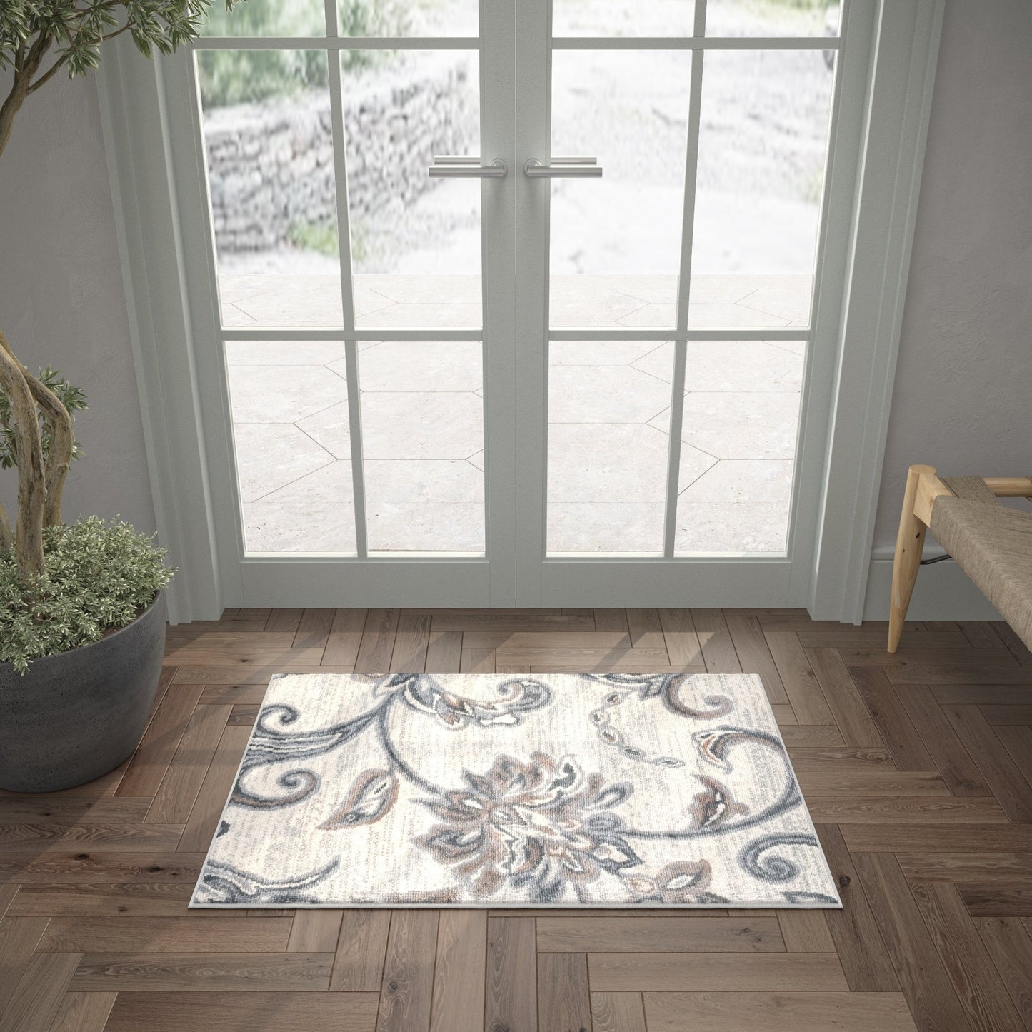 Carrington Transitional Floral & Botanical Indoor Area Rug