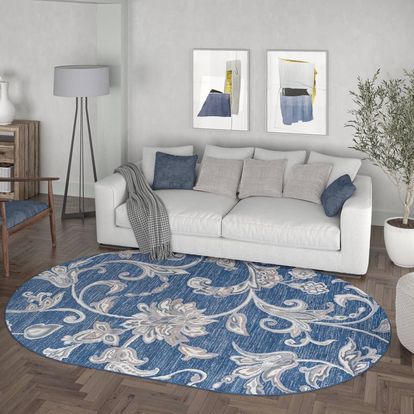 Carrington Transitional Floral & Botanical Indoor Area Rug