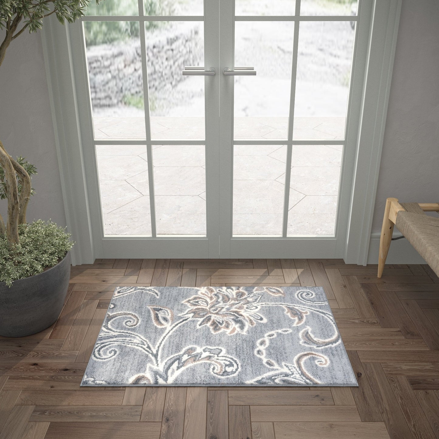 Carrington Transitional Floral & Botanical Indoor Area Rug