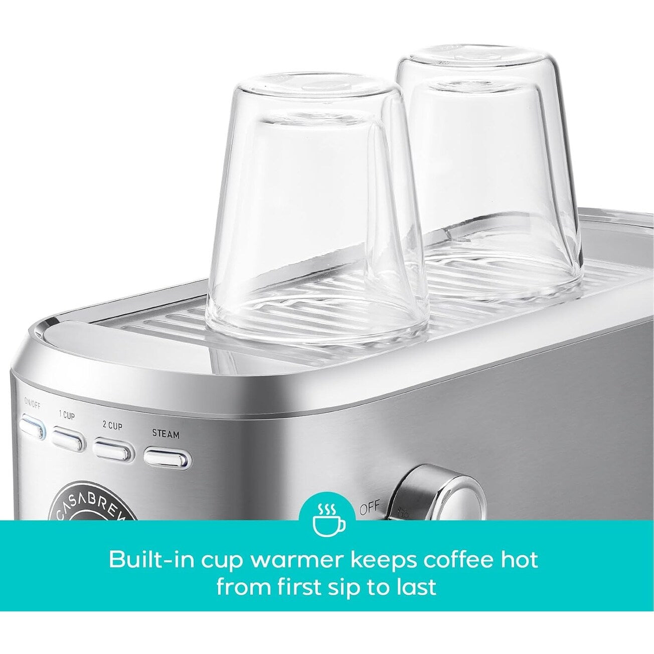 Machine à expresso CASABREWS CM5418Basic 20 bars avec mousseur à lait pour la maison