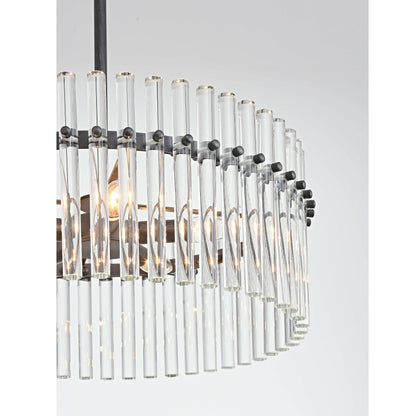 Luminaire suspendu en cristal Casandra à 5 lumières