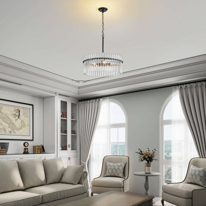 Luminaire suspendu en cristal Casandra à 5 lumières