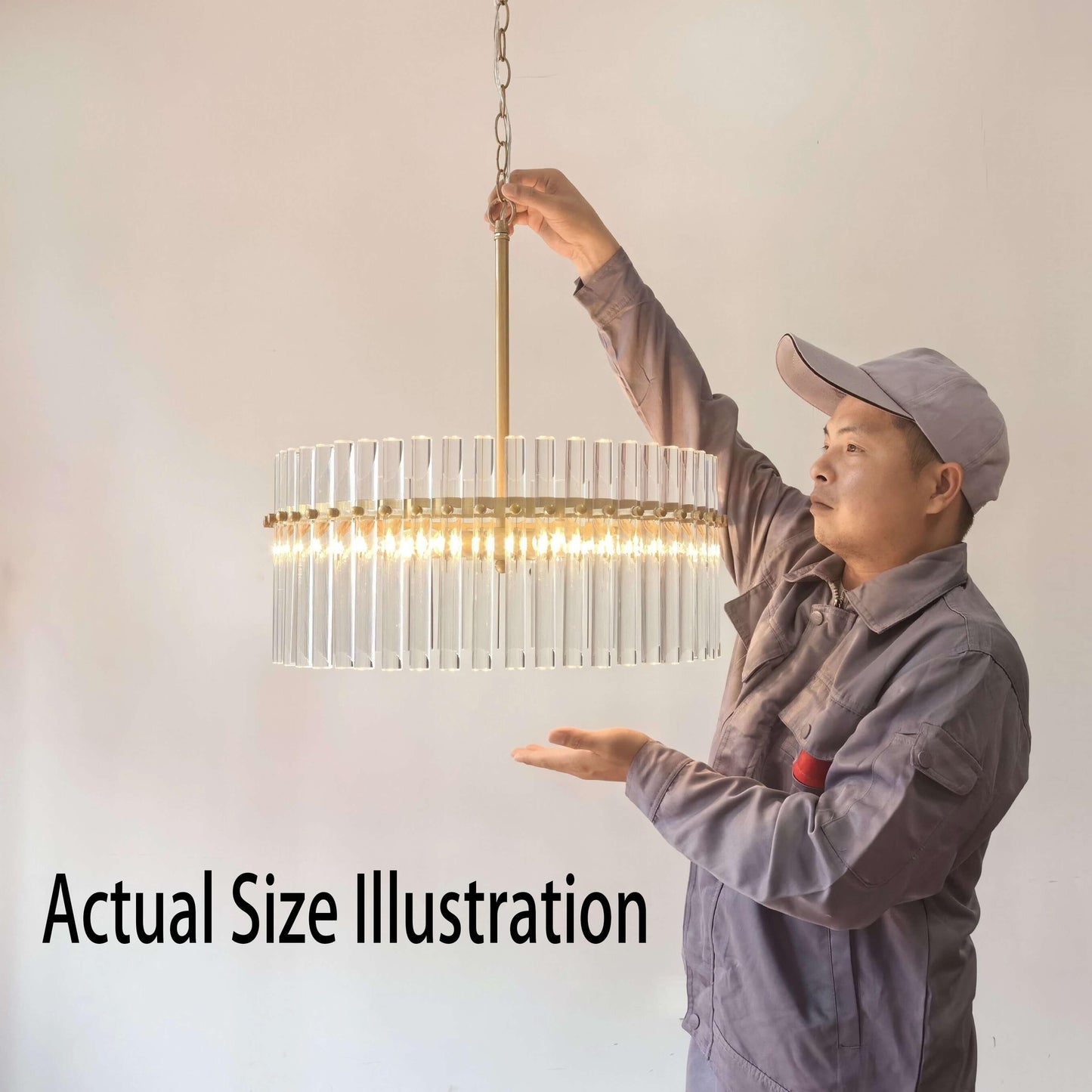 Luminaire suspendu en cristal Casandra à 5 lumières