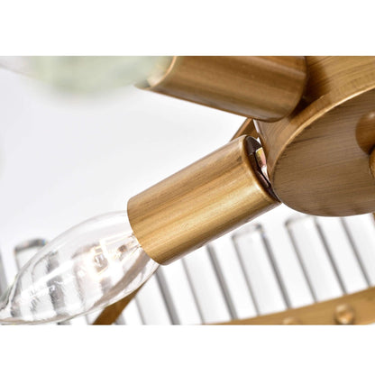 Luminaire suspendu en cristal Casandra à 5 lumières