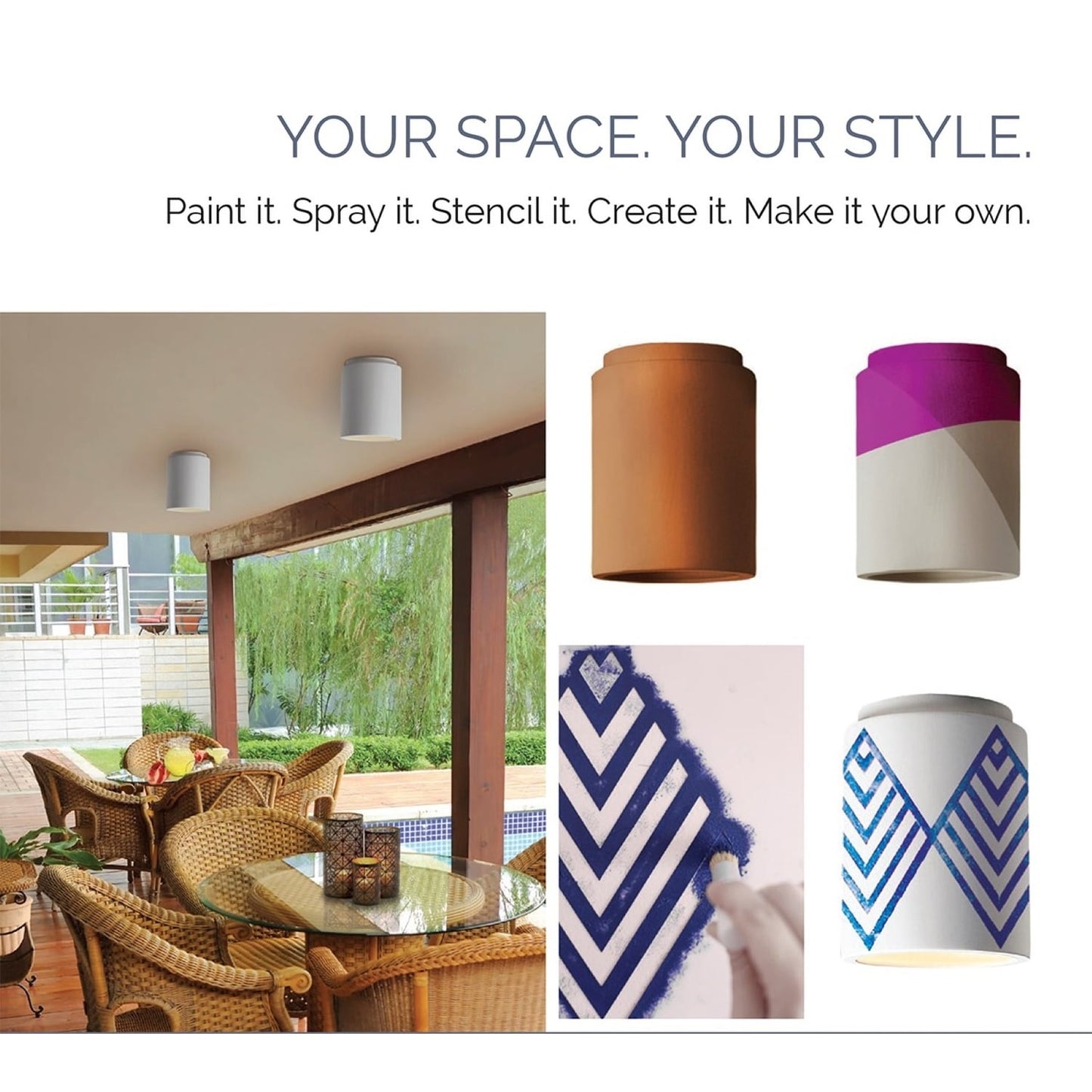 Horloge sablier en céramique à encastrer