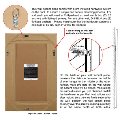 Miroir mural rectangulaire à biseau avec perles champagne - Transparent
