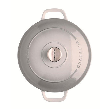 Poule à ragoût ronde en fonte d'acier émaillée Chasseur, 4,2 quarts