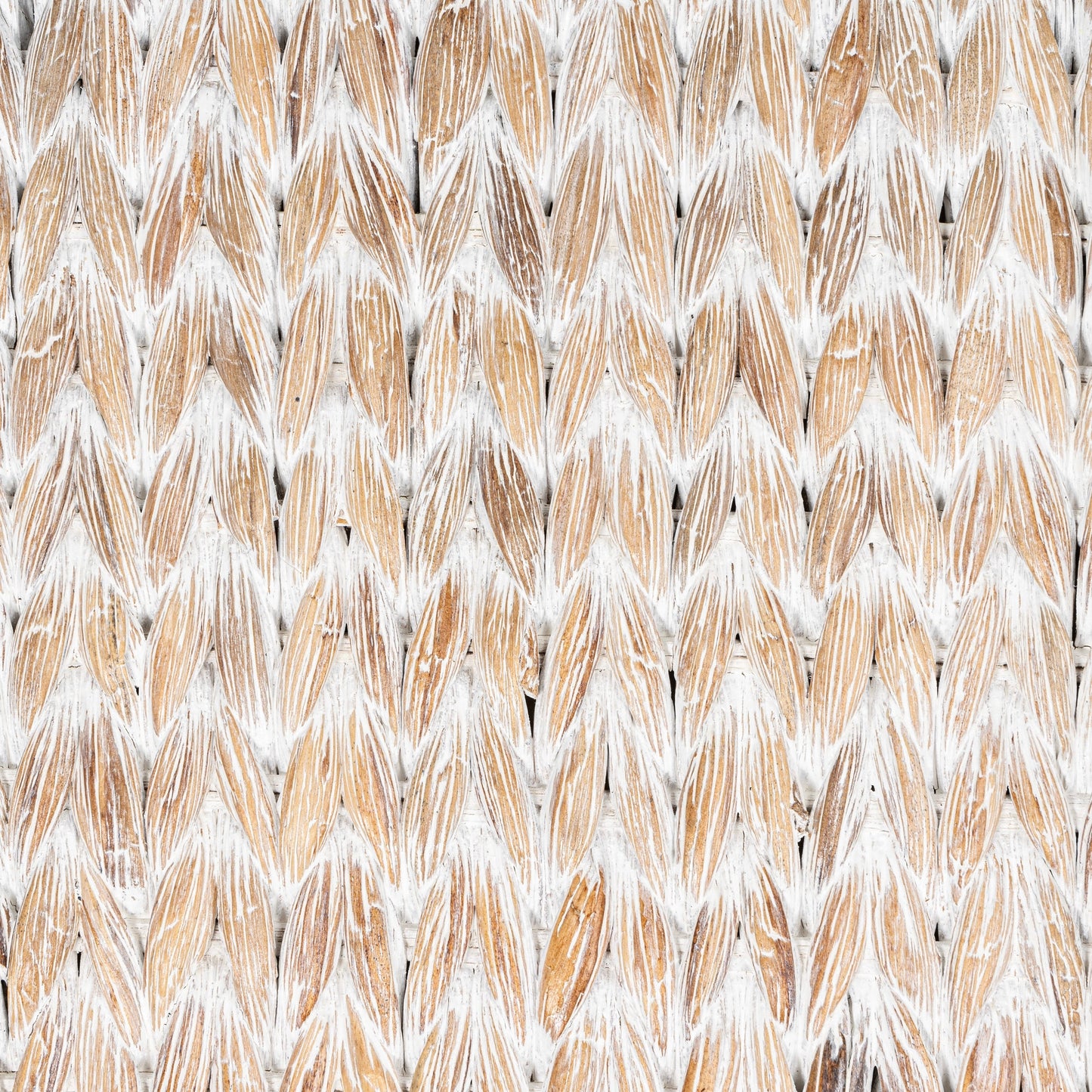 happimess Coffre de rangement sous lit en jonc et bois avec roulettes et poignées