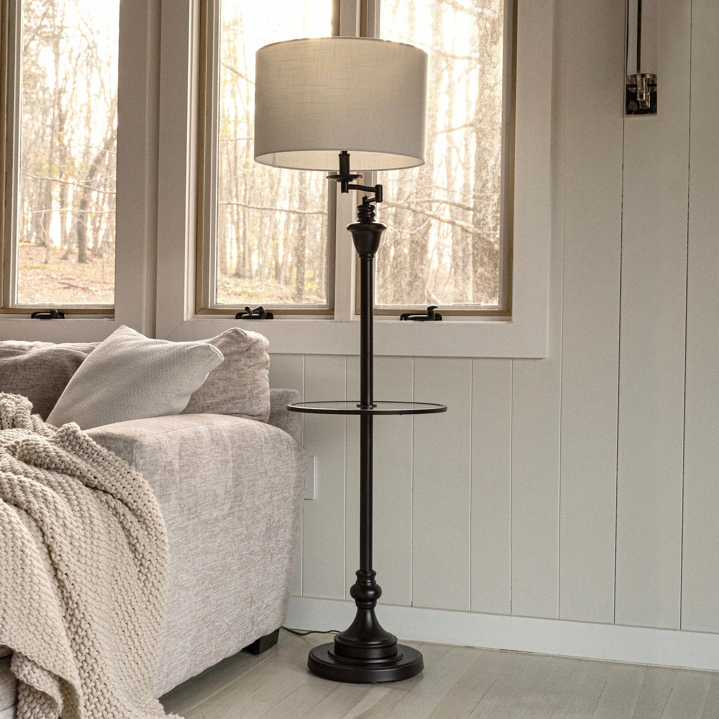 Choi 22 Lampe de table Chinoiserie, Bleu/Blanc (lot de 2) par JONATHAN Y