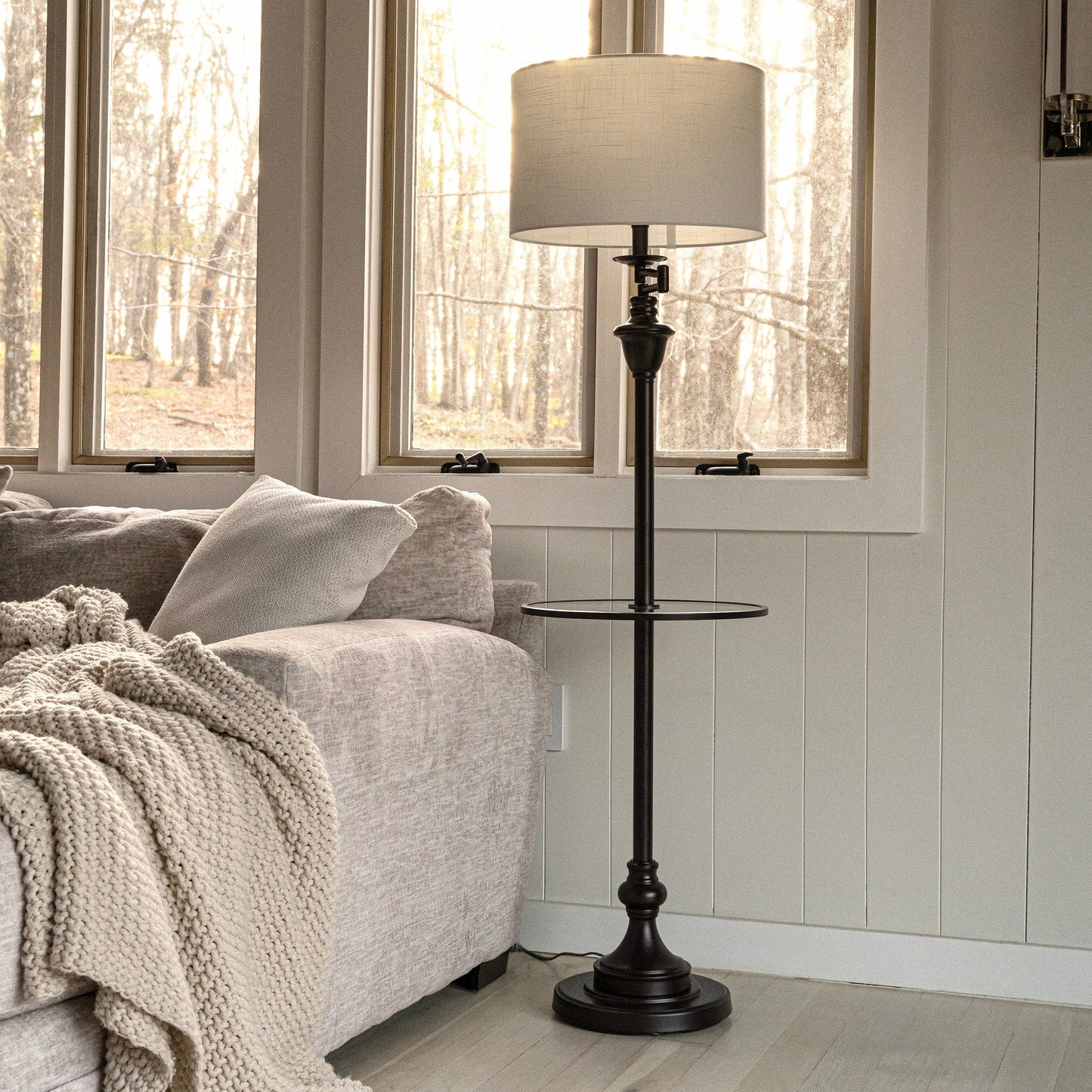 Choi 22 Lampe de table Chinoiserie, Bleu/Blanc (lot de 2) par JONATHAN Y