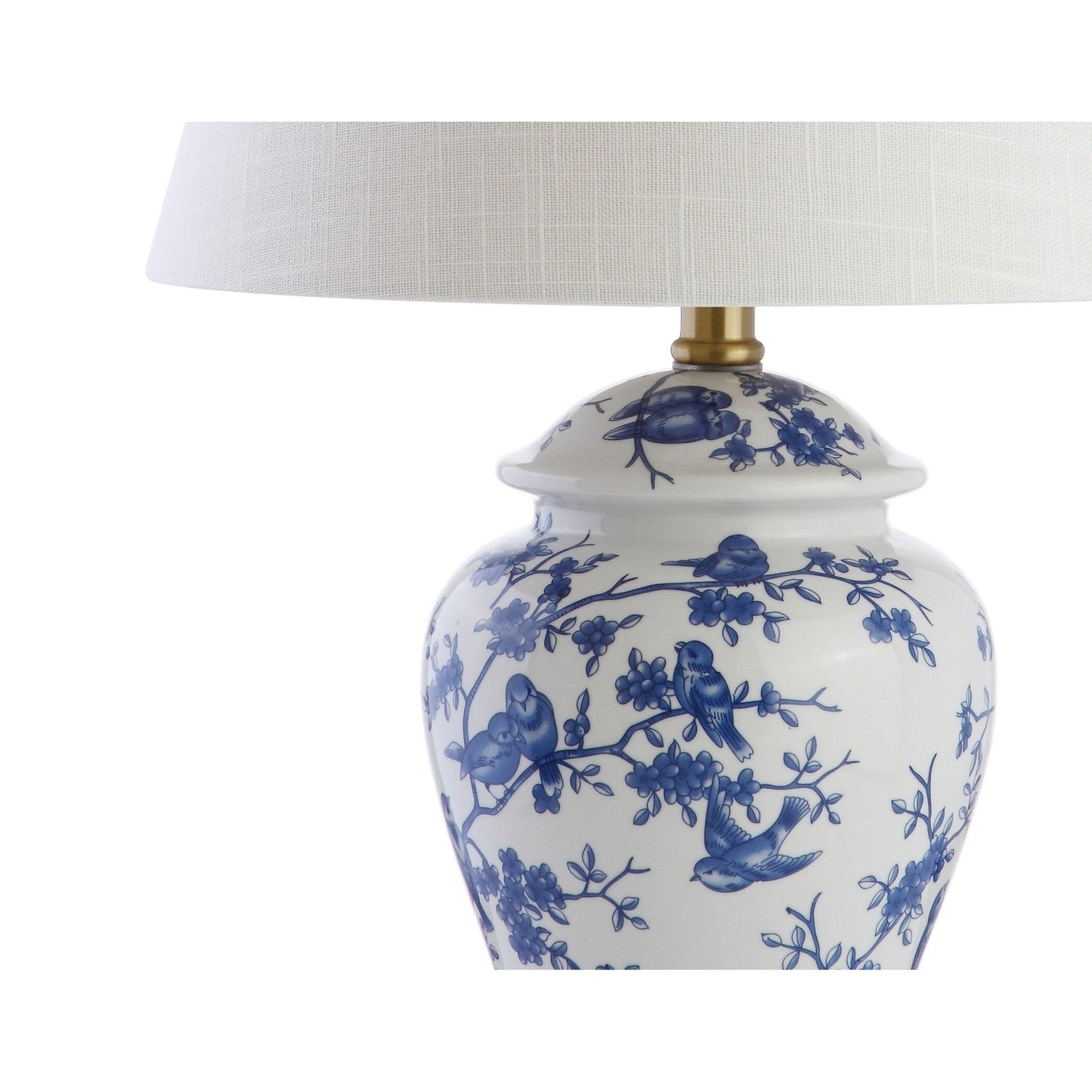 Choi 22 Lampe de table Chinoiserie, Bleu/Blanc (lot de 2) par JONATHAN Y