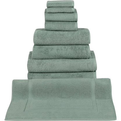 CTT %100 Turkish Cotton Towel Set 8 or 9 Pcs Quick Dry and Absorbent