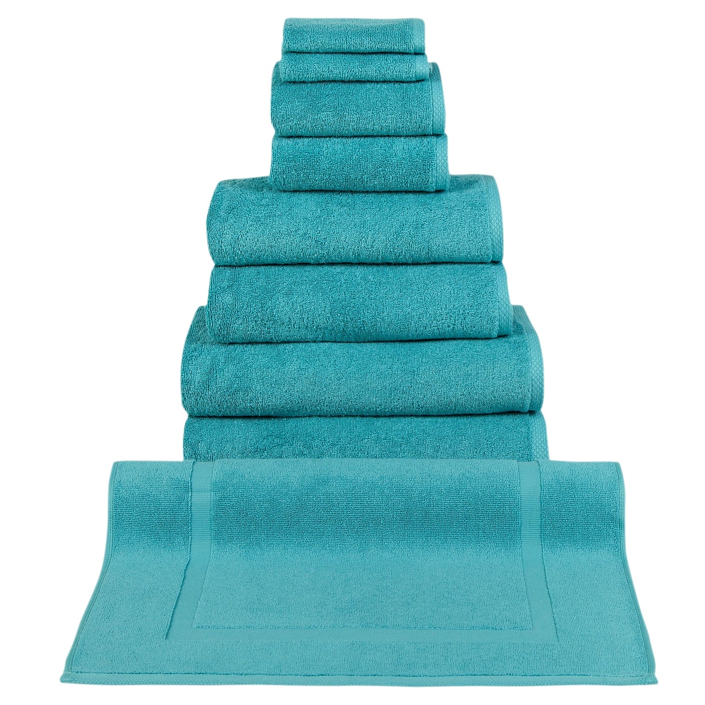 CTT %100 Turkish Cotton Towel Set 8 or 9 Pcs Quick Dry and Absorbent