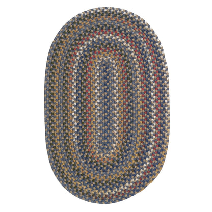 Colonial Mills Wayland Handmade Farmhouse Multicolor Braided Oval Rug