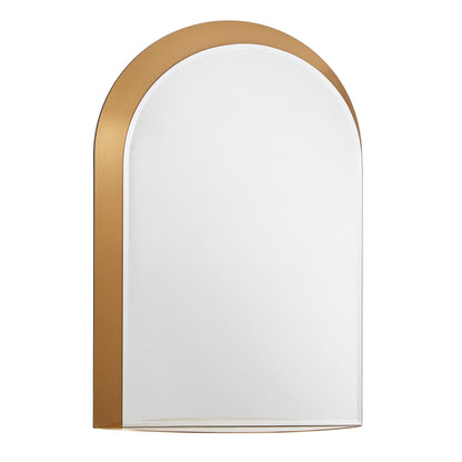 Miroir mural en métal à arche de Concord avec étagère de iNSPIRE Q Bold