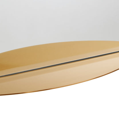 Miroir mural en métal à arche de Concord avec étagère de iNSPIRE Q Bold