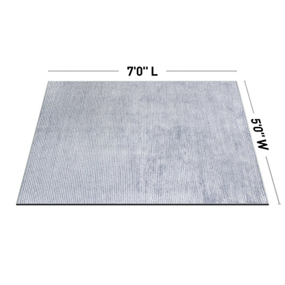 Contemporary Distressed Stripe Machine Washable Area Rug