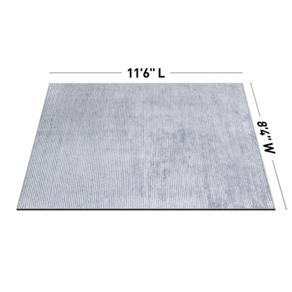 Contemporary Distressed Stripe Machine Washable Area Rug