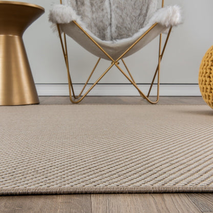 Contemporary Solid Indoor/Outdoor Area Rug