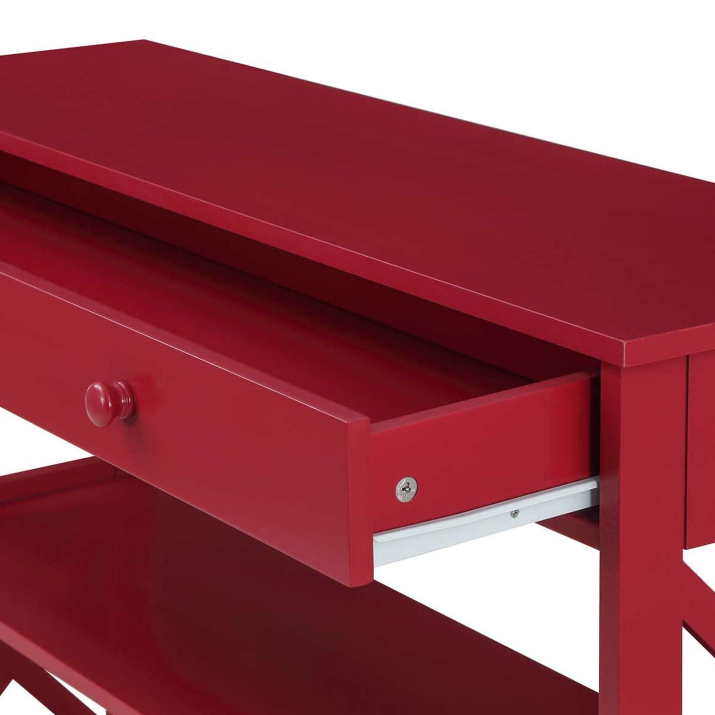 Table console Oxford à 1 tiroir avec étagères de Convenience Concepts