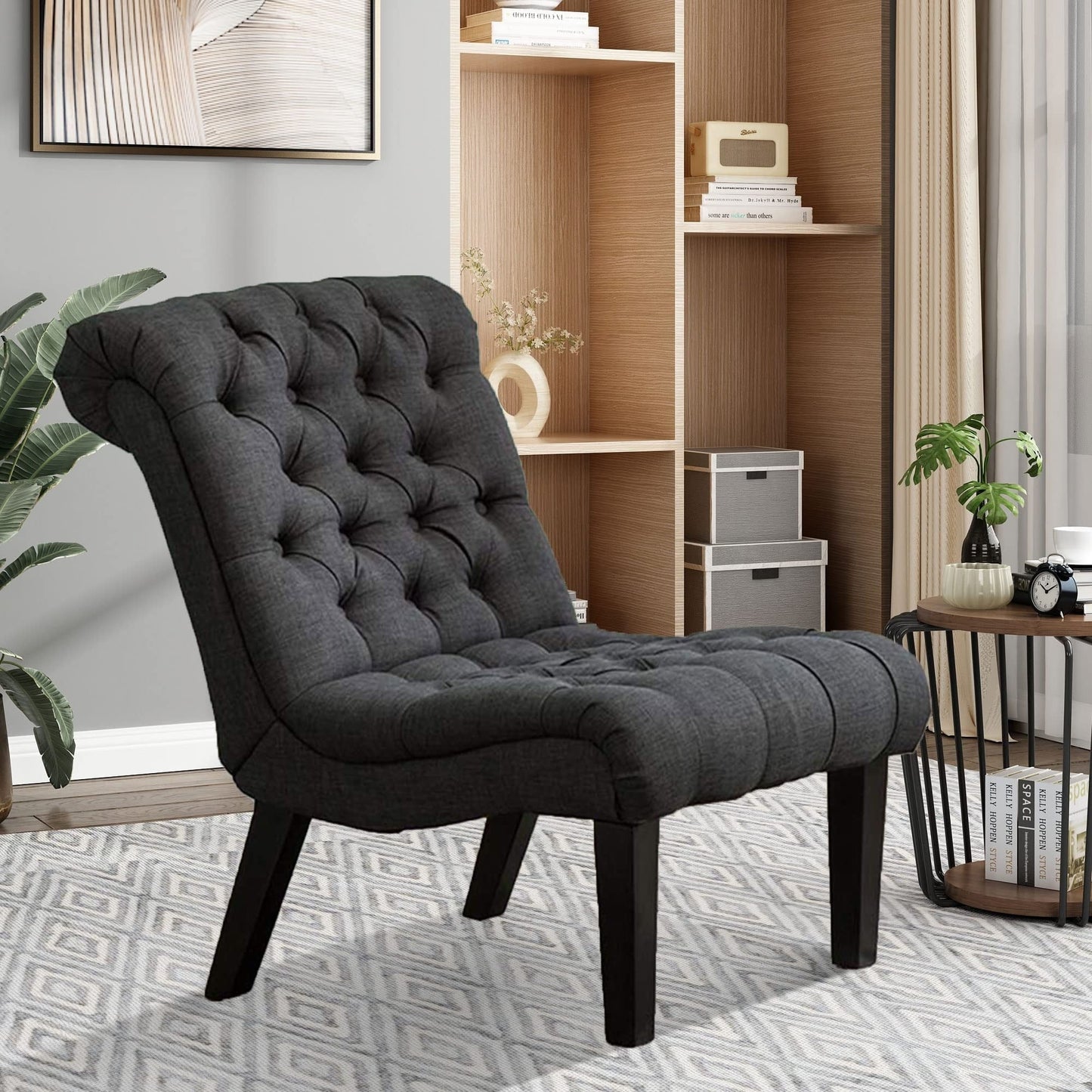 Chaise longue, canapé, fauteuil d'appoint recouvert de tissu pour chambre à coucher et salon.