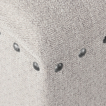 Banc de rangement capitonné Copper Grove Muscari avec garniture à clous décoratifs