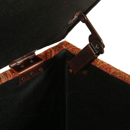 Banc de rangement capitonné Copper Grove Muscari avec garniture à clous décoratifs