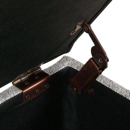 Banc de rangement capitonné Copper Grove Muscari avec garniture à clous décoratifs