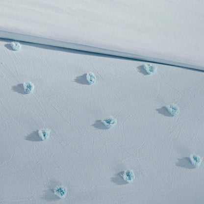 Intelligent Design Maize Cotton Jacquard Duvet Cover Set with Euro Shams and Throw Pillows