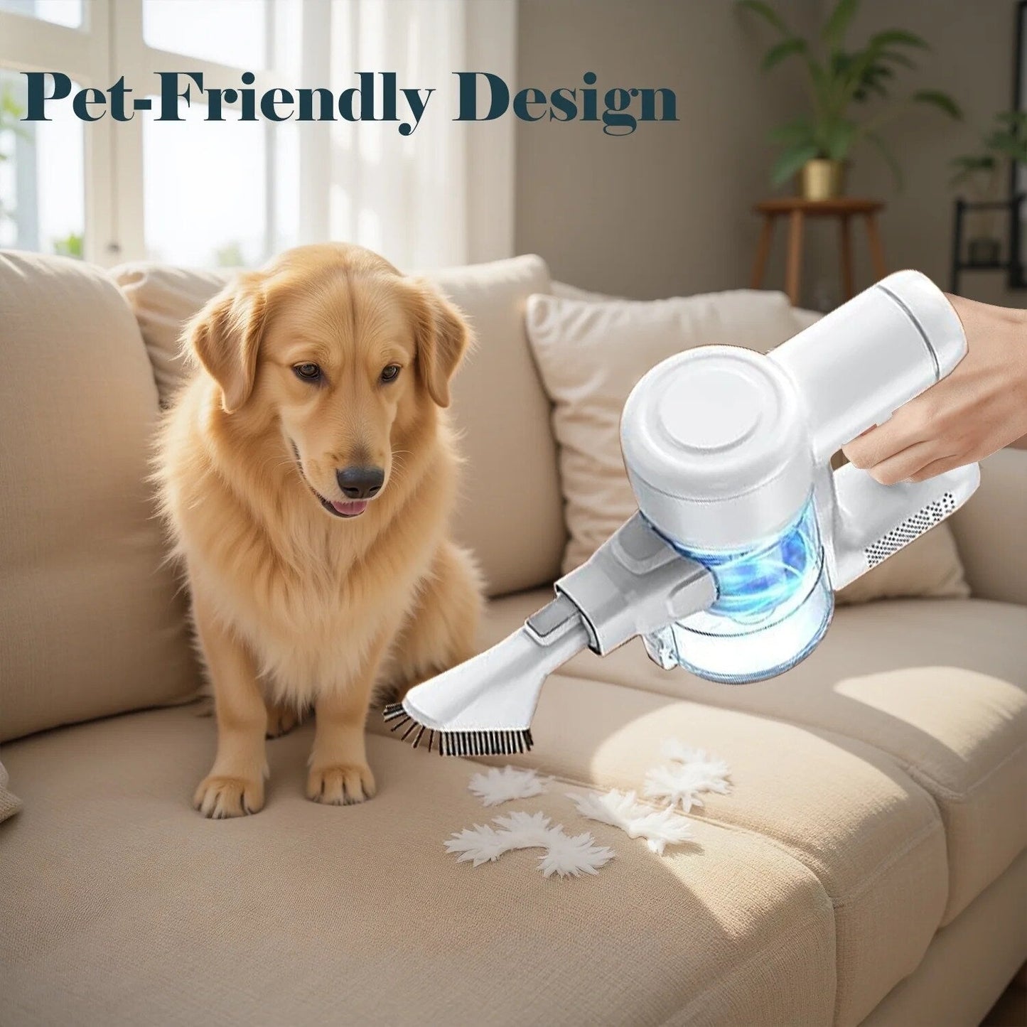 Aspirateur sans fil 3-en-1, léger pour tapis, sols durs, poils d'animaux et nettoyage de la maison.