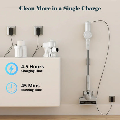 Aspirateur sans fil 3-en-1, léger pour tapis, sols durs, poils d'animaux et nettoyage de la maison.