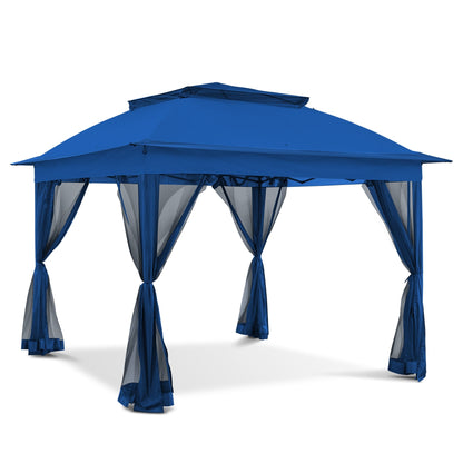 Gazebo en acier Cozywor de 3,35 m x 3,35 m (11 pi x 11 pi) avec moustiquaire