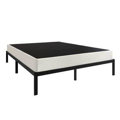 Sommier à ressorts métalliques de 5 pouces avec revêtement en lin gris chaud de CraftPorch