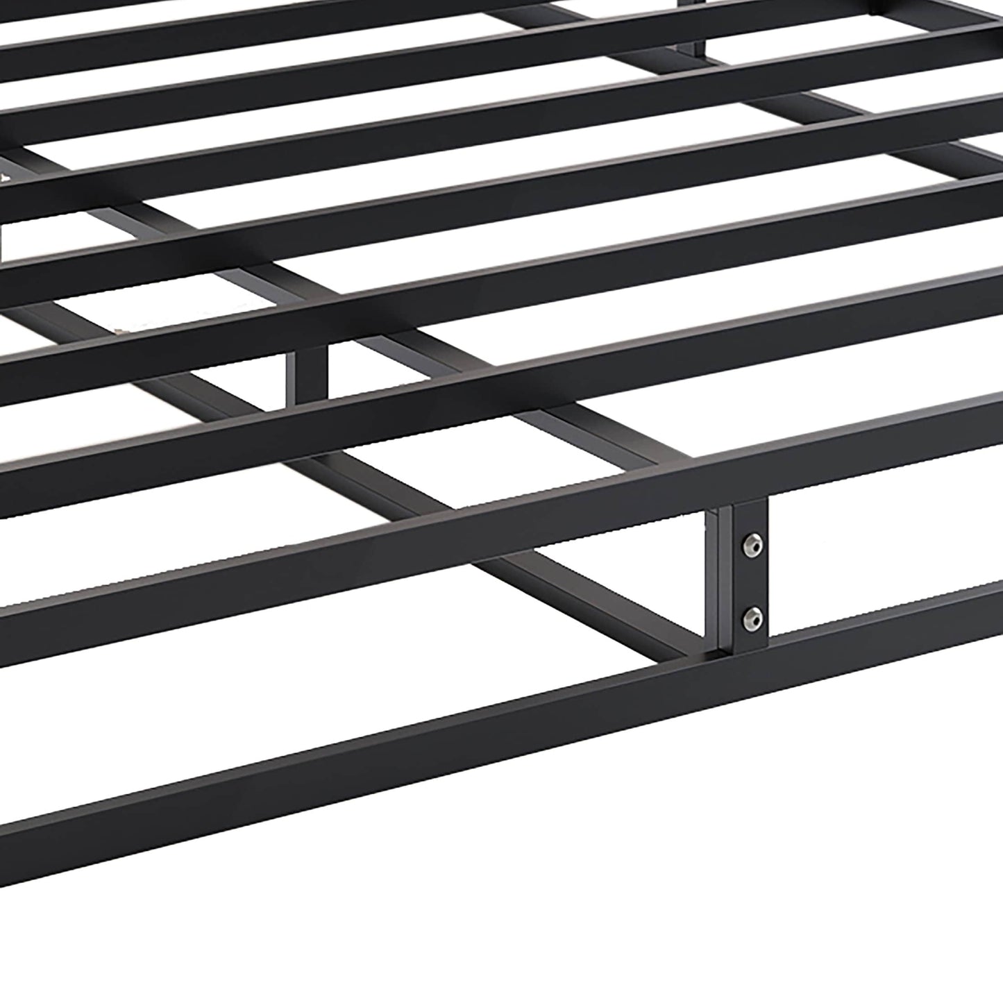 Sommier à ressorts métalliques de 5 pouces avec revêtement en lin gris chaud de CraftPorch