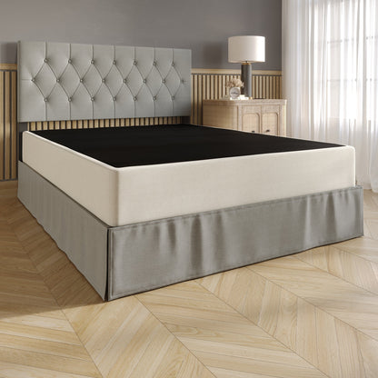 Sommier à ressorts à cadre métallique CraftPorch recouvert de lin