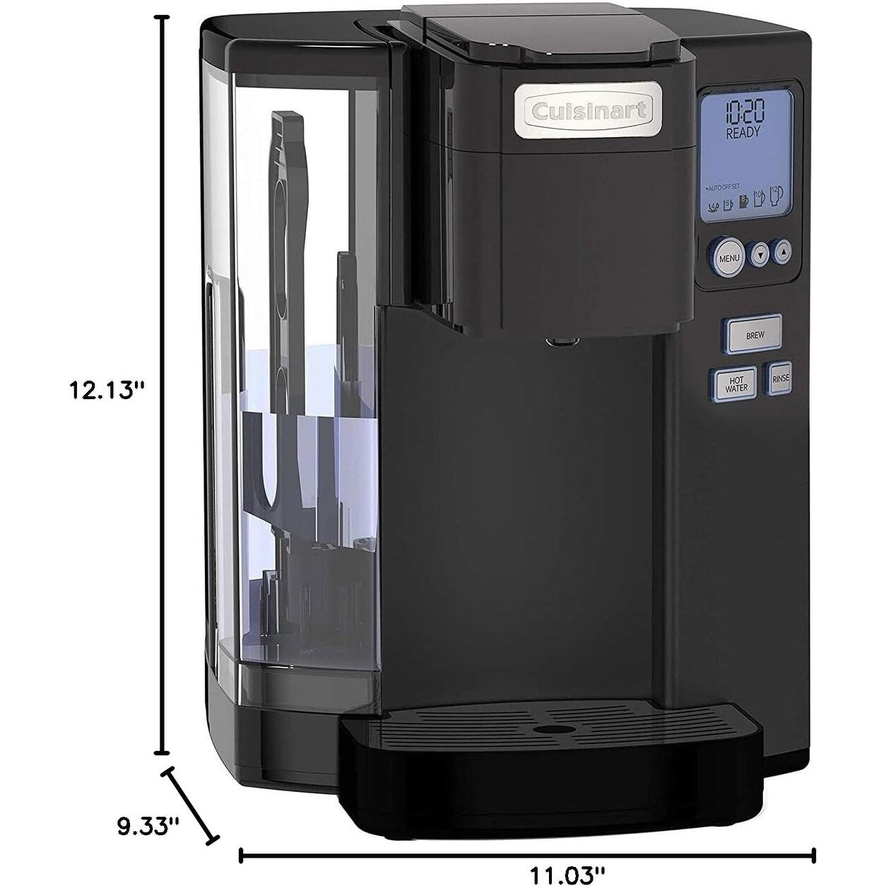 Machine à café pour une seule tasse Cuisinart, 72 oz, programmable, en acier