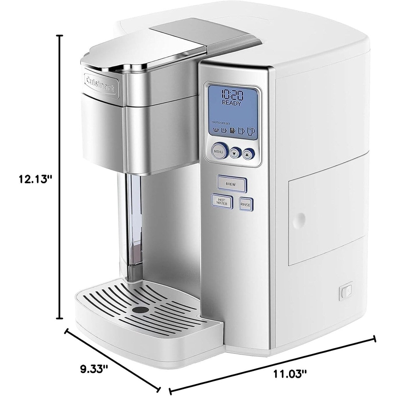 Machine à café pour une seule tasse Cuisinart, 72 oz, programmable, en acier
