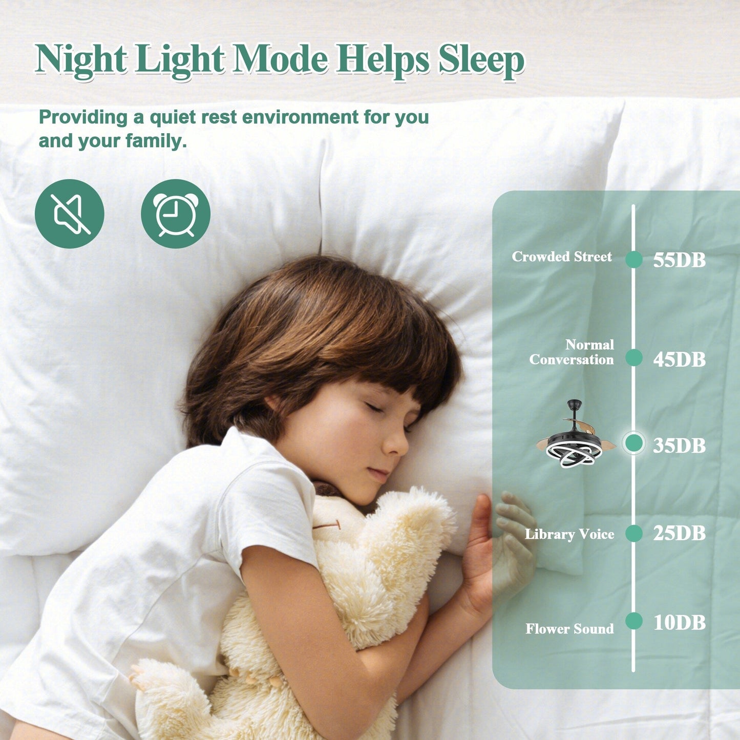 Ventilateur de plafond rétractable Cusp Barn 42 avec éclairage et télécommande, forme DIY, abat-jour moderne, moteur DC silencieux, éclairage LED.