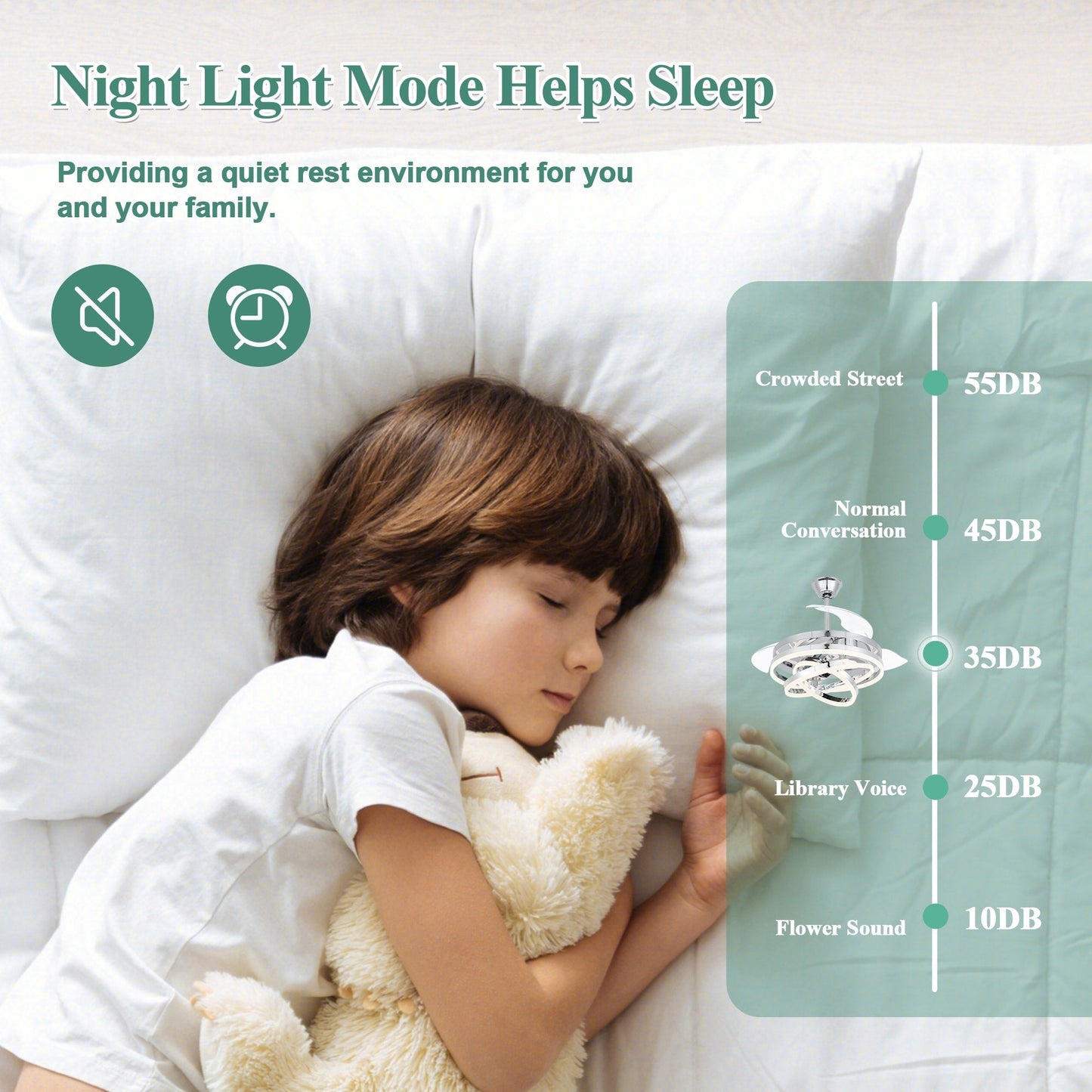 Ventilateur de plafond rétractable Cusp Barn 42 avec éclairage et télécommande, forme DIY, abat-jour moderne, moteur DC silencieux, éclairage LED.