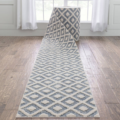 Tapis de couloir sur mesure Harlow Trellis, style moderne, pour escalier