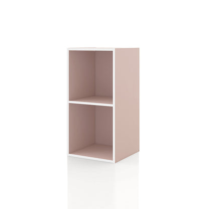 DH BASIC Modern Wood Customizable Stackable Storage Organizer - Cube Shelves, Drawer Cabinet, Bookcase with Doors by Denhour