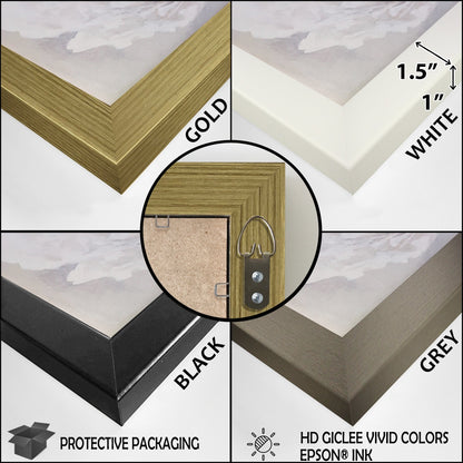 Designart Beige Botanical Impressions III Impression sur toile encadrée d'art abstrait botanique