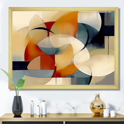 Designart Exploring Abstracted Patterns I Modern Geometric Framed Canvas Prints