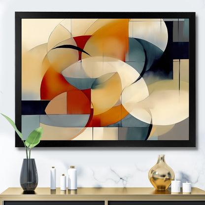 Designart Exploring Abstracted Patterns I Modern Geometric Framed Canvas Prints