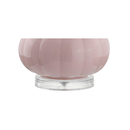 Lampe de table LED en verre en forme de goutte d'eau Diamante 28.5, rose (lot de 2) par JONATHAN Y