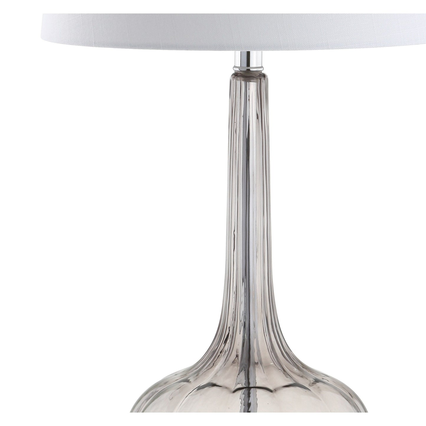 Lampe de table LED en verre en forme de goutte d'eau Diamante 28.5, rose (lot de 2) par JONATHAN Y